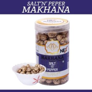 NEX DRY FRUITS Roasted Salt Pepper Makhana Fox Nut (100 g).