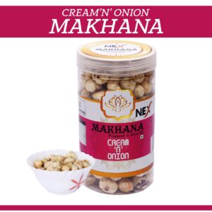 NEX Roasted Cream & Onion Makhana Fox Nut (100 g)